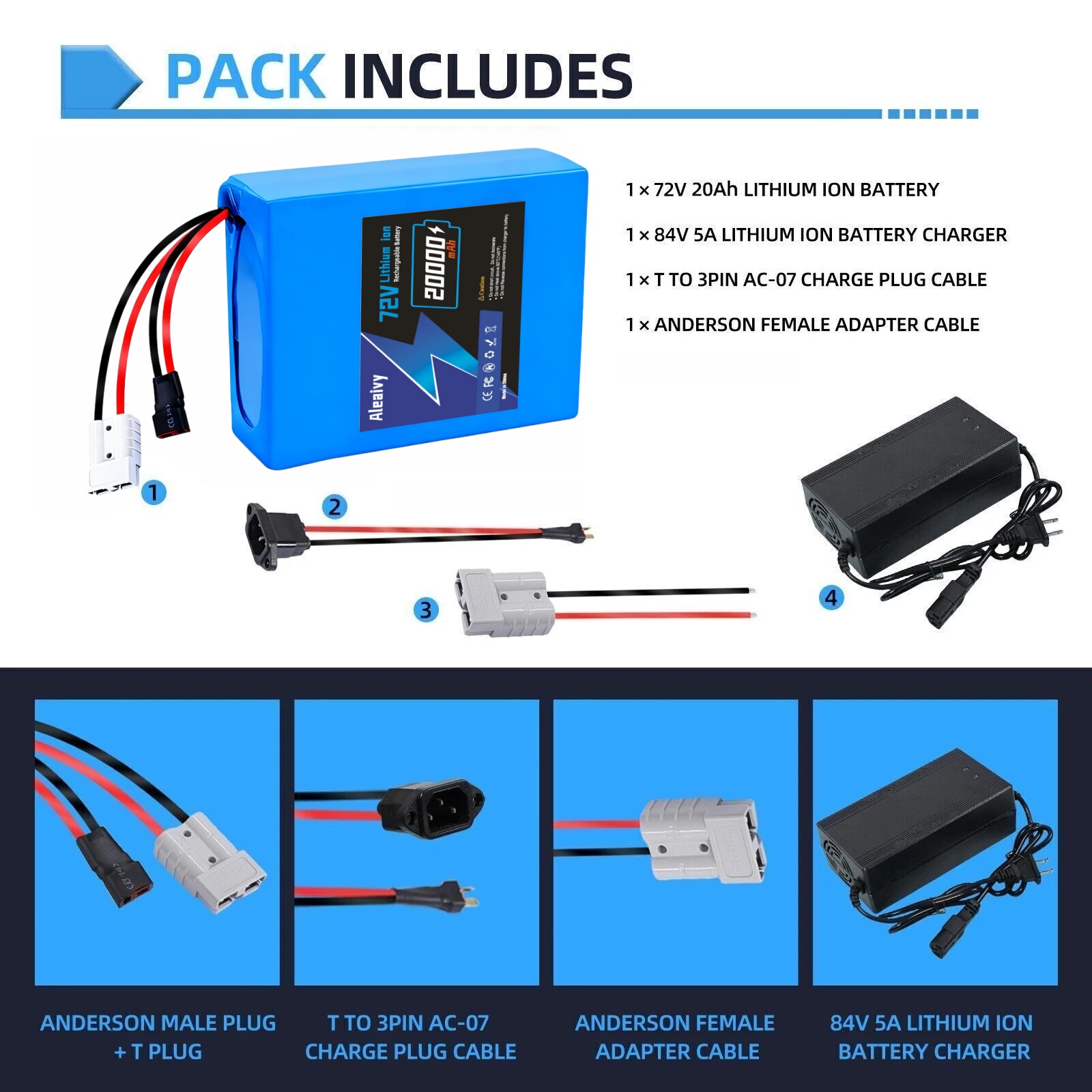 72V Pil 20S4P 20AH 20S6P 30AH  - 72V 30Ah Lifepo4 Battery Pack incelemesi ve fiyatı